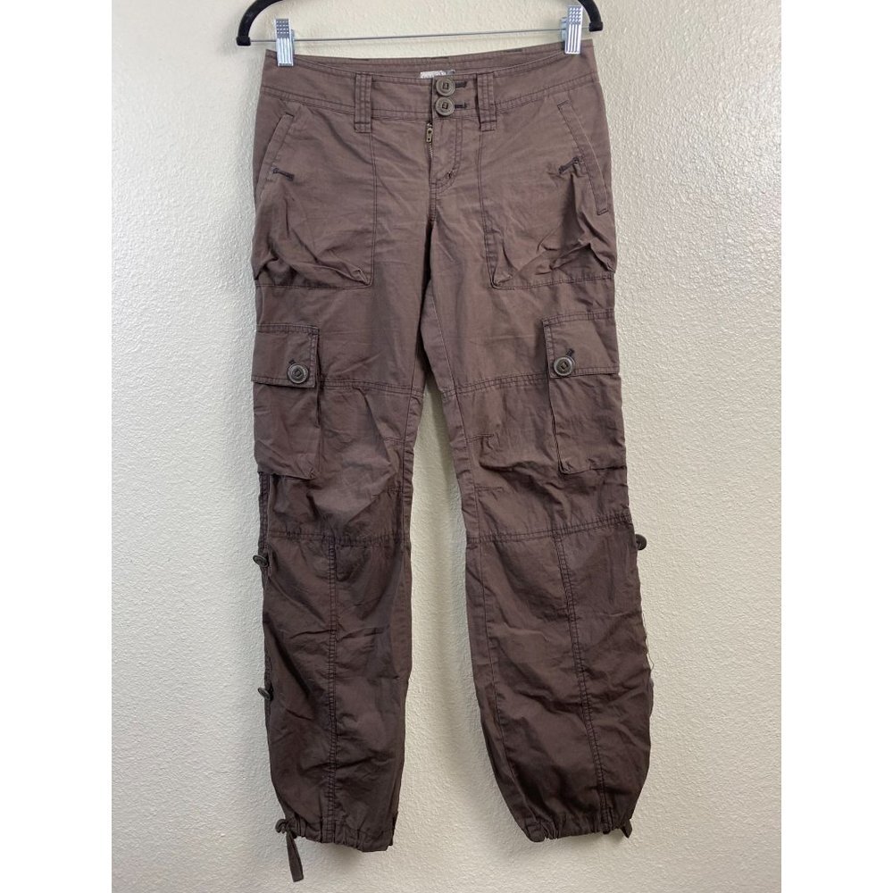 Aritzia Talula Cargo Jogger pants Womens 2 Brown utility Y2K 90s Relaxed Casual